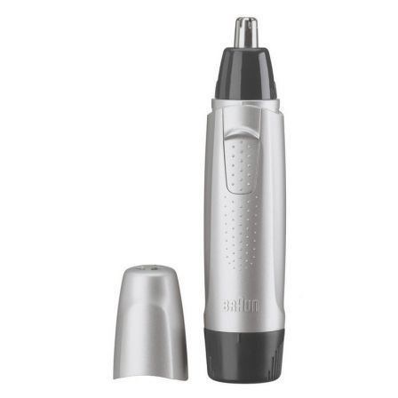 Braun Exact Series EN 10 Perfilador de Nariz y Orejas, Plata/Negro